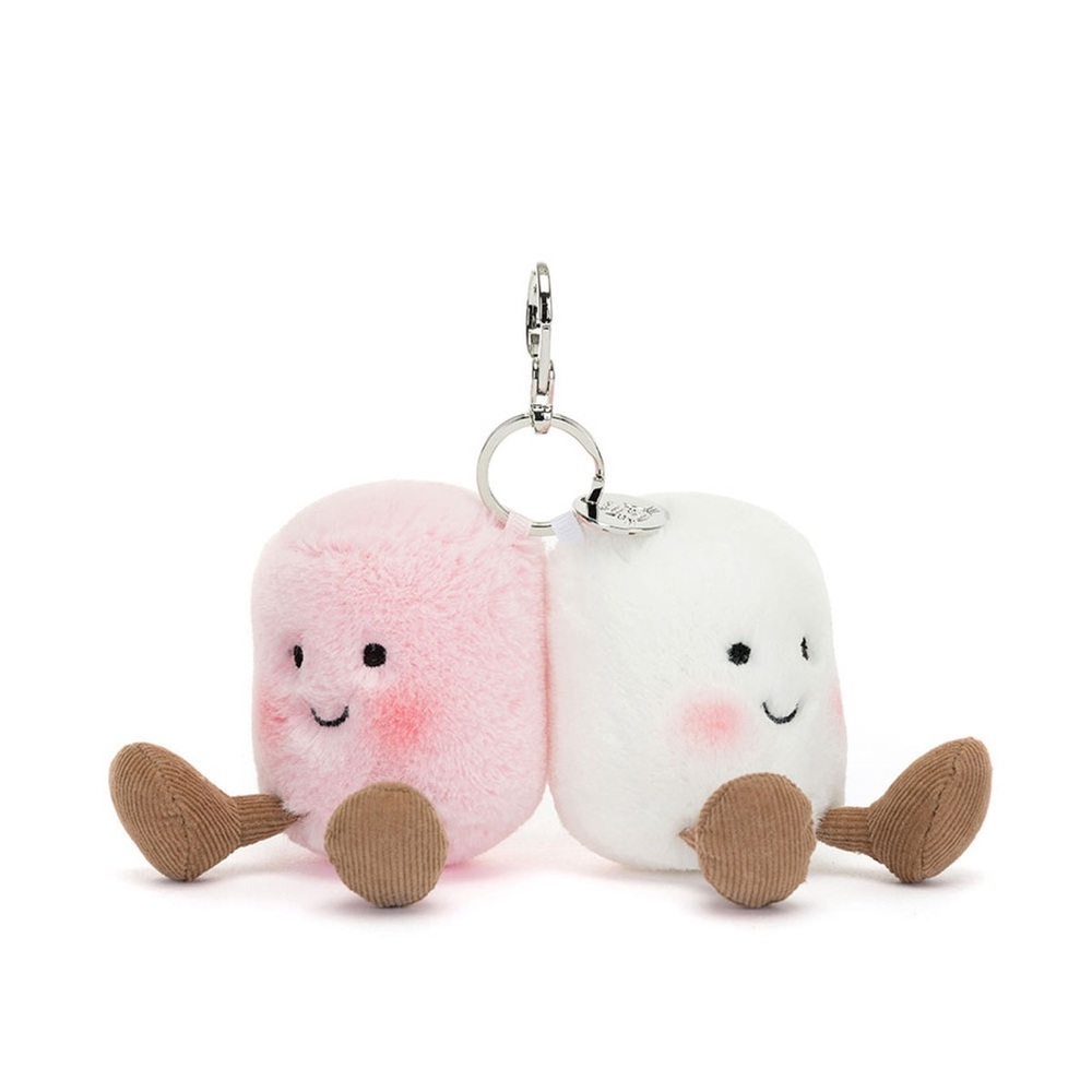 Jellycat Pink and White Marshmallows Charm